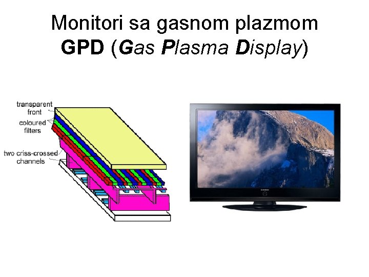 Monitori sa gasnom plazmom GPD (Gas Plasma Display) 