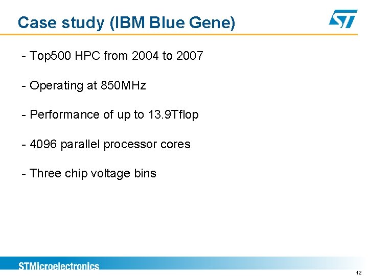 Case study (IBM Blue Gene) - Top 500 HPC from 2004 to 2007 -