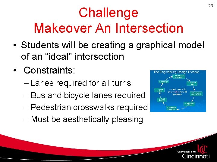 Challenge Makeover An Intersection • Students will be creating a graphical model of an Challenge Makeover An Intersection • Students will be creating a graphical model of an