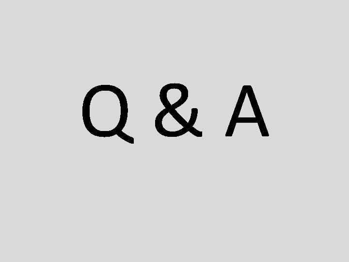 Q&A 