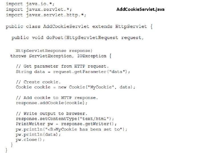 Add. Cookie. Servlet. java 