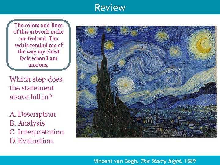 Review The colors and lines of this artwork make me feel sad. The swirls