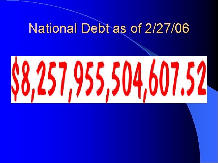 National Debt as of 2/27/06 