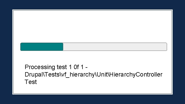 Processing test 1 0 f 1 DrupalTestsvf_hierarchyUnitHierarchy. Controller Test 