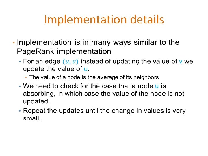 Implementation details • 