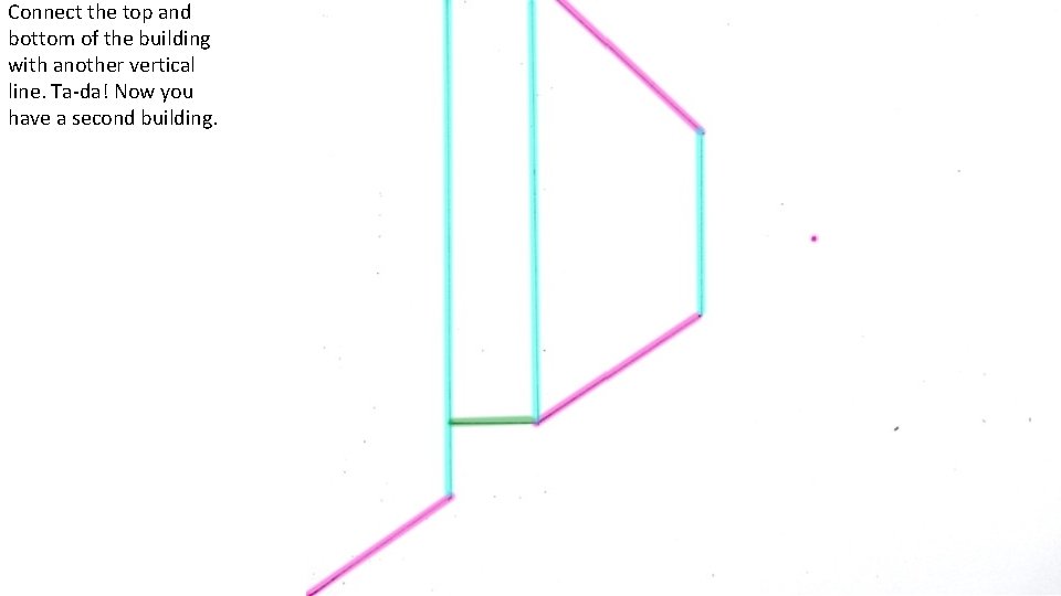 Connect the top and bottom of the building with another vertical line. Ta-da! Now