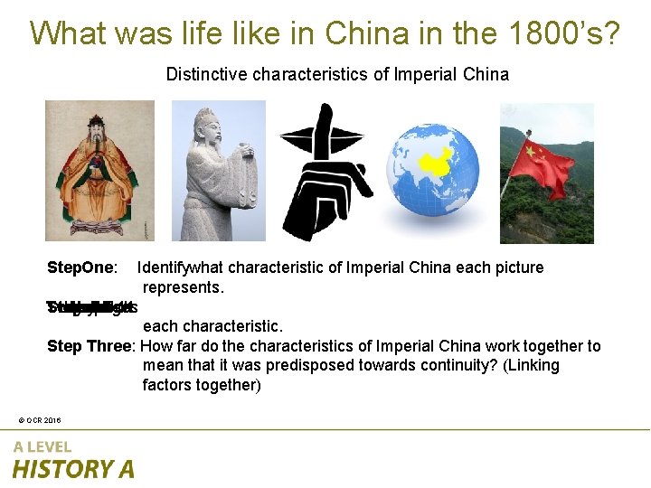 What was life like in China in the 1800’s? Distinctive characteristics of Imperial China