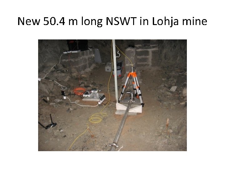 Nswt First Image Recording crustal tilt with the new NSWT in