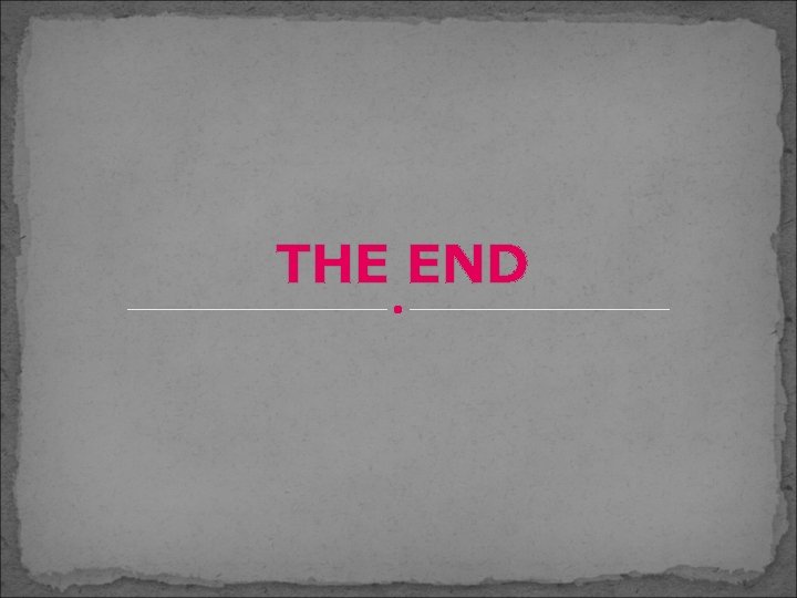 THE END 