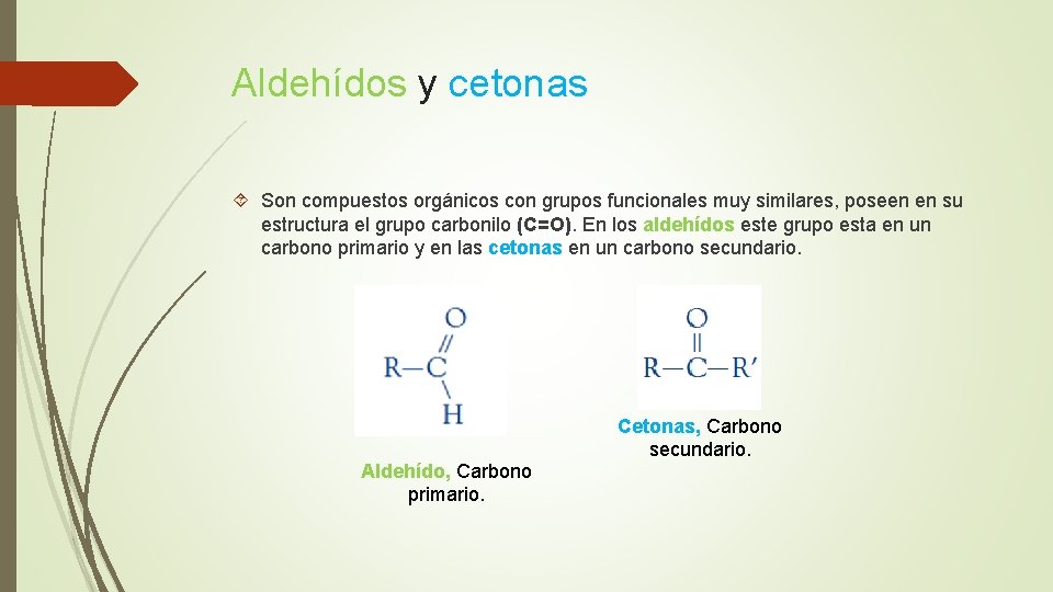 Aldehídos y cetonas Son compuestos orgánicos con grupos funcionales muy similares, poseen en su