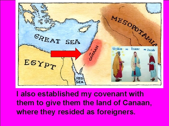 I also established my covenant with them to give them the land of Canaan,