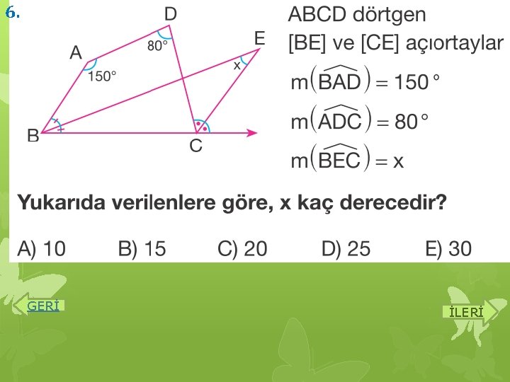 6. GERİ İLERİ 