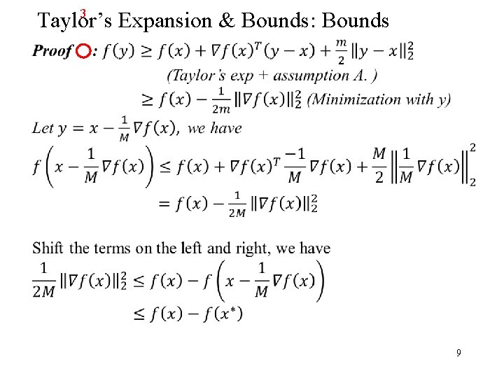 3 Taylor’s Expansion & Bounds: Bounds 9 