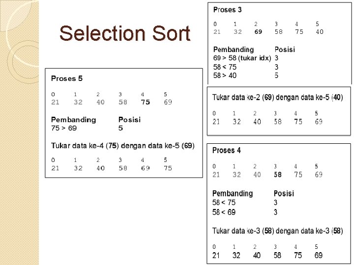 Selection Sort 