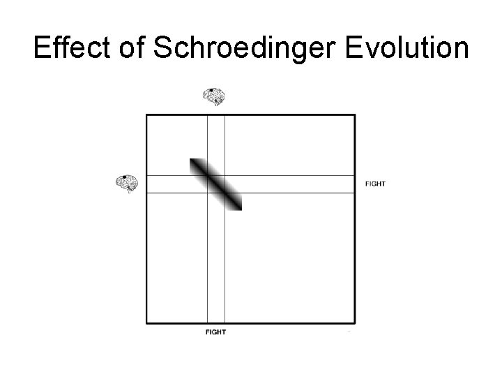 Effect of Schroedinger Evolution 