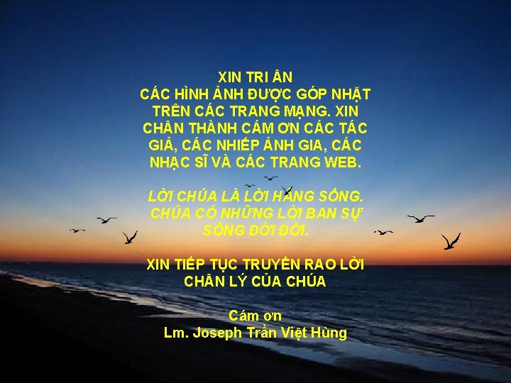 XIN TRI N CÁC HÌNH ẢNH ĐƯỢC GÓP NHẶT TRÊN CÁC TRANG MẠNG. XIN