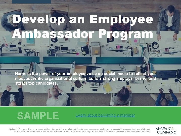 Develop an Employee Ambassador Program Harness the power of your employee voice on social