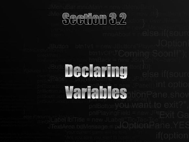 Section 3. 2 Section 3. 2