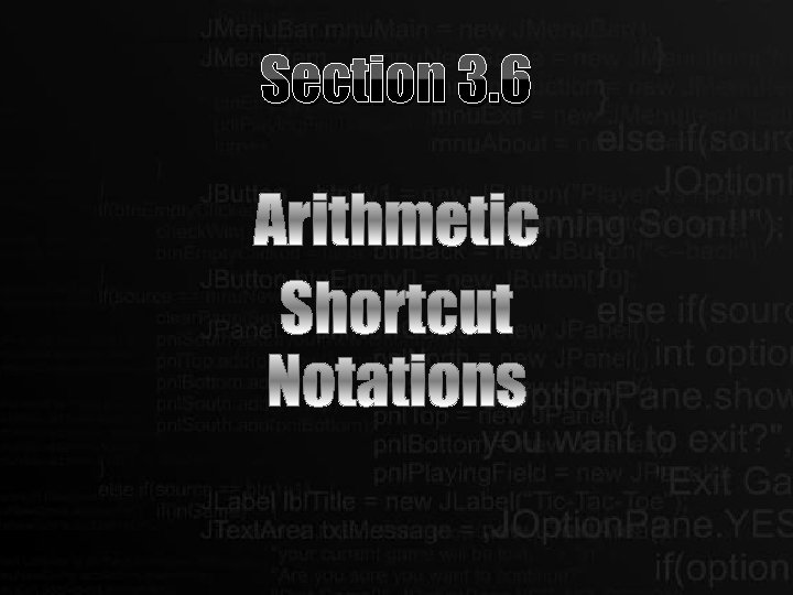 Section 3. 6 Section 3. 6