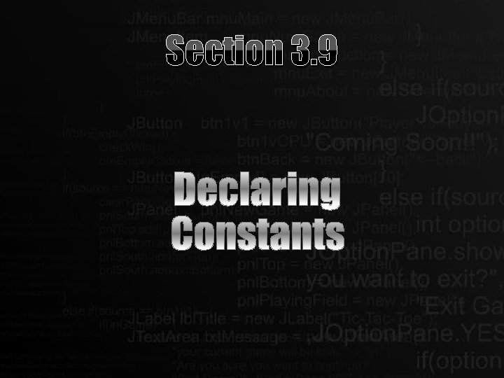 Section 3. 9 Section 3. 9