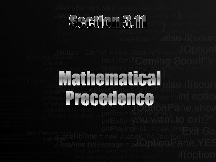 Section 3. 11 Section 3. 11