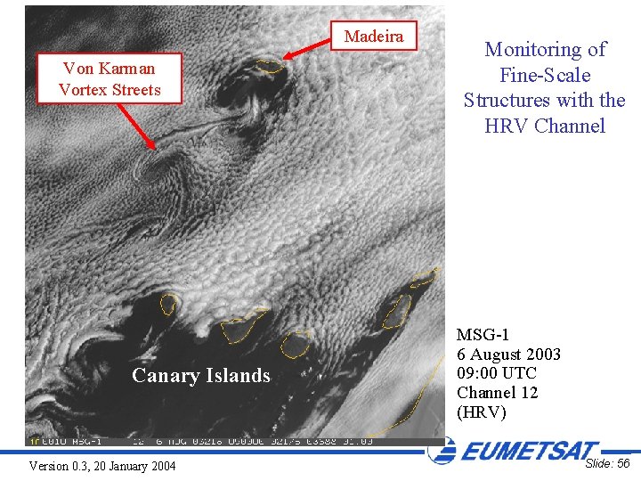 Madeira Von Karman Vortex Streets Canary Islands Version 0. 3, 20 January 2004 Monitoring