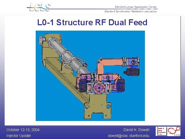 L 0 -1 Structure RF Dual Feed October 12 -13, 2004 Injector Update David