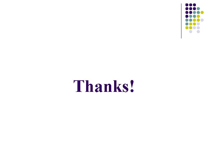 Thanks! 