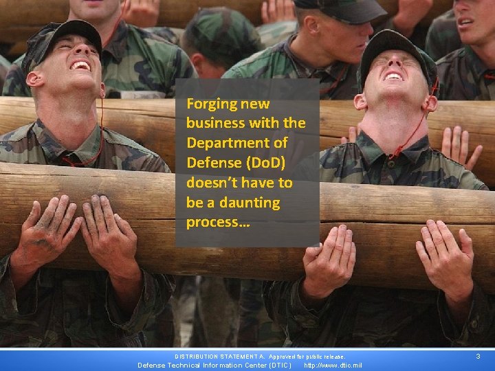 Forging new business with the Department of Defense (Do. D) doesn’t have to be