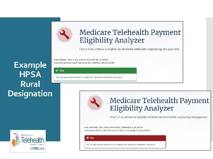 Example HPSA Rural Designation 