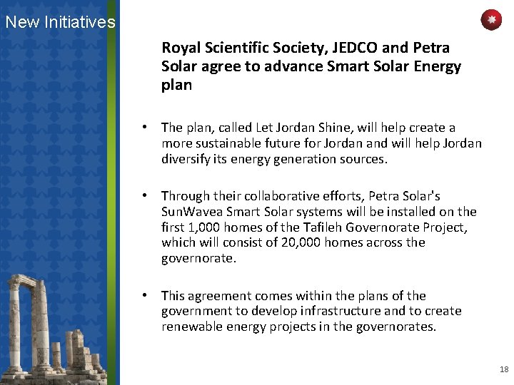 New Initiatives Royal Scientific Society, JEDCO and Petra Solar agree to advance Smart Solar