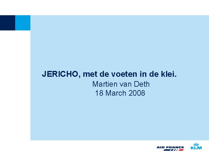 JERICHO met de voeten in de klei Martien