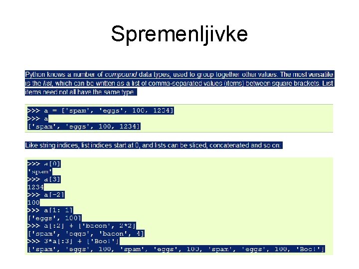 Spremenljivke 