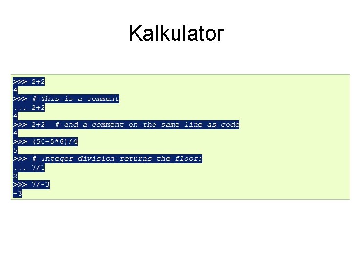 Kalkulator 