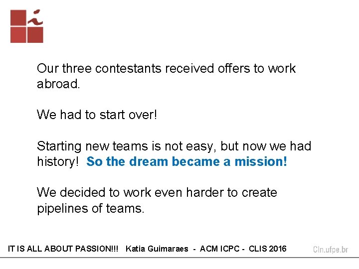 Our three contestants received offers to work abroad. We had to start over! Starting Our three contestants received offers to work abroad. We had to start over! Starting