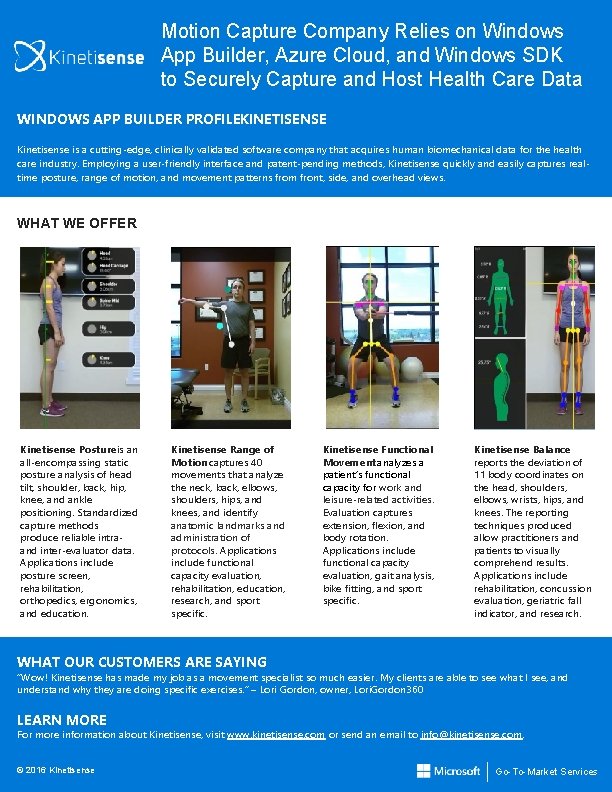 Motion Capture Company Relies on Windows App Builder