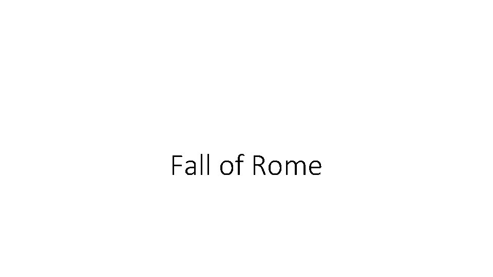 Fall of Rome 