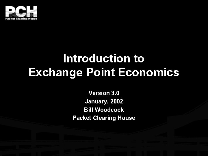 Point Exchange Algorithm Introduction to Exchange Point Economics Version 3 0