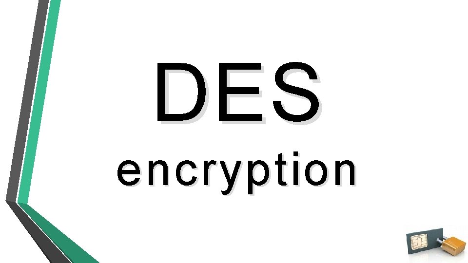 DES encryption 