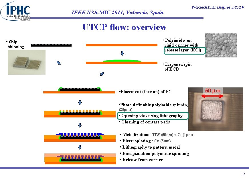 IEEE NSS-MIC 2011, Valencia, Spain Wojciech. Dulinski@ires. in 2 p 3. fr UTCP flow: