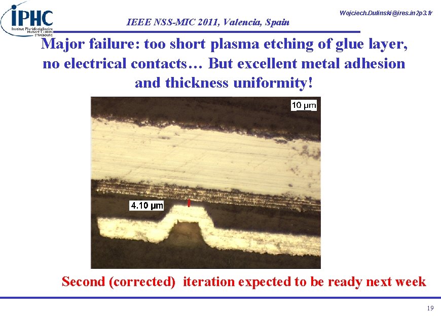 IEEE NSS-MIC 2011, Valencia, Spain Wojciech. Dulinski@ires. in 2 p 3. fr Major failure: