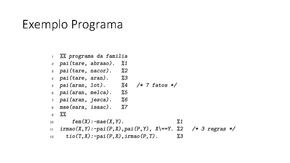 Exemplo Programa 