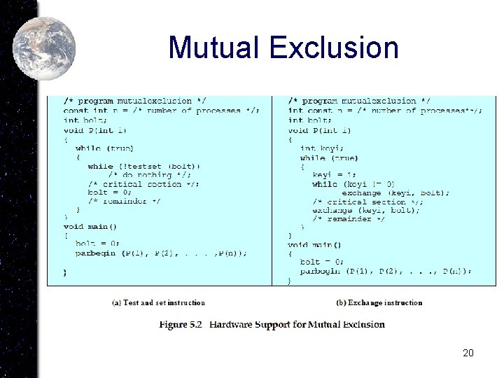 Mutual Exclusion 20 