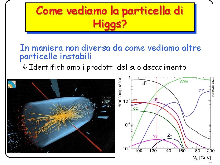 Come vediamo la particella di Higgs? In maniera non diversa da come vediamo altre