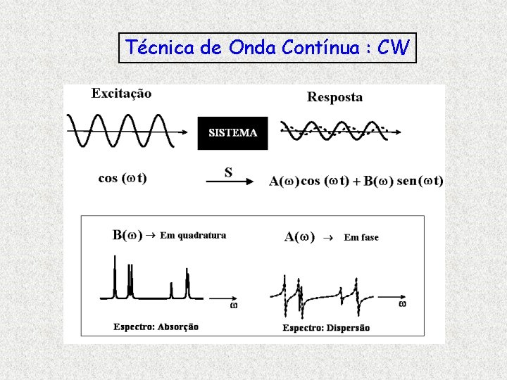 Técnica de Onda Contínua : CW 