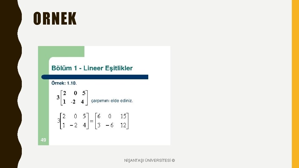 ORNEK NİŞANTAŞI ÜNİVERSİTESİ © 