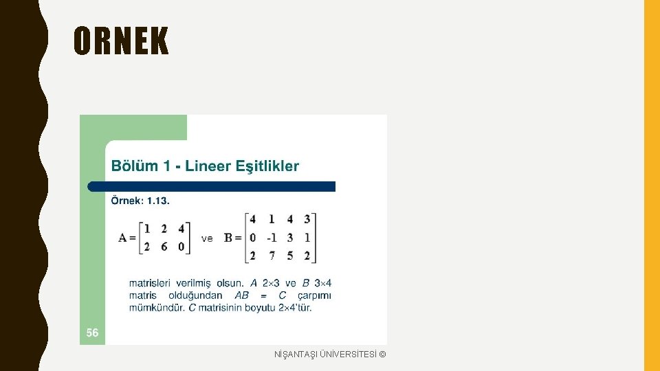 ORNEK NİŞANTAŞI ÜNİVERSİTESİ © 