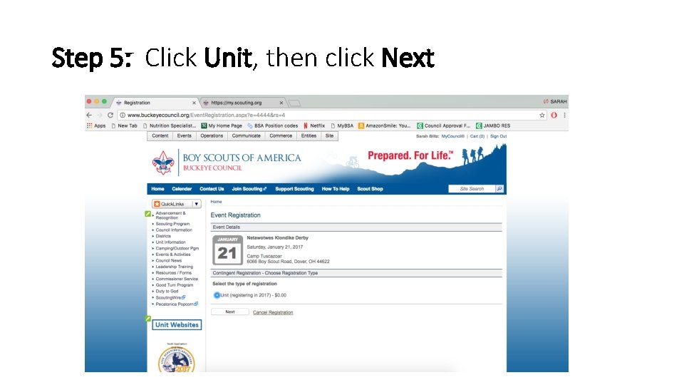 How to Upload Unit Roster to www buckeyecouncil
