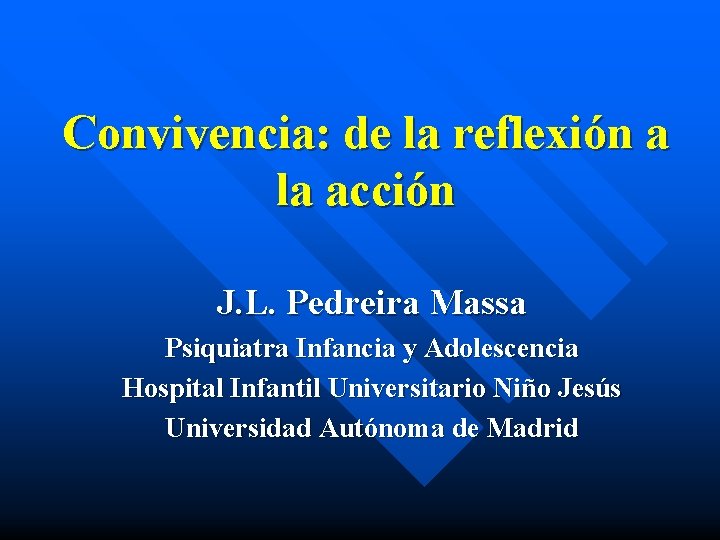 Convivencia de la reflexin a la accin J