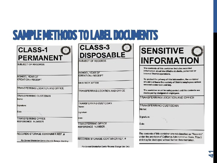 41 SAMPLE METHODS TO LABEL DOCUMENTS 